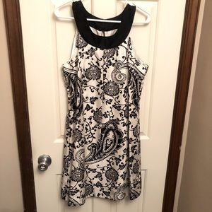 White House Black Market Silk Shift Dress, 10